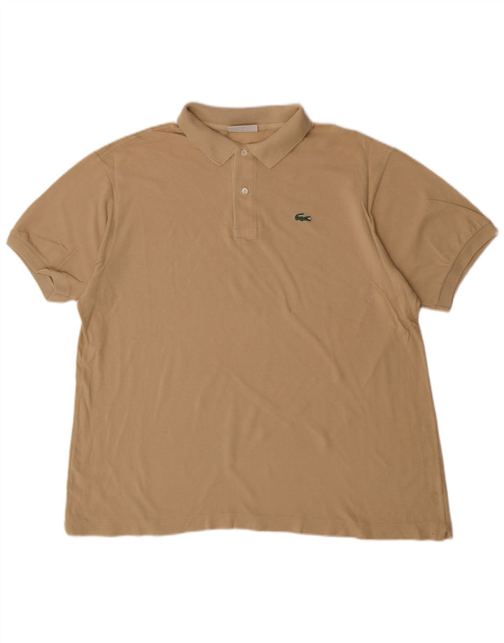 Lacoste Polo Homme Taille 7 2XL Coton Beige