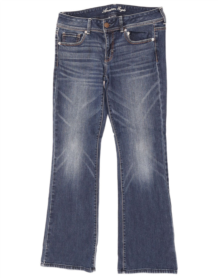 American Eagle Jean bootcut pour femme US 8 Medium W32 L32 Bleu Coton