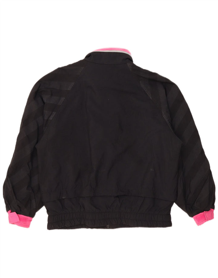 Skila Veste coupe-vent surdimensionnée pour femme EU 36 Petit colorblock noir