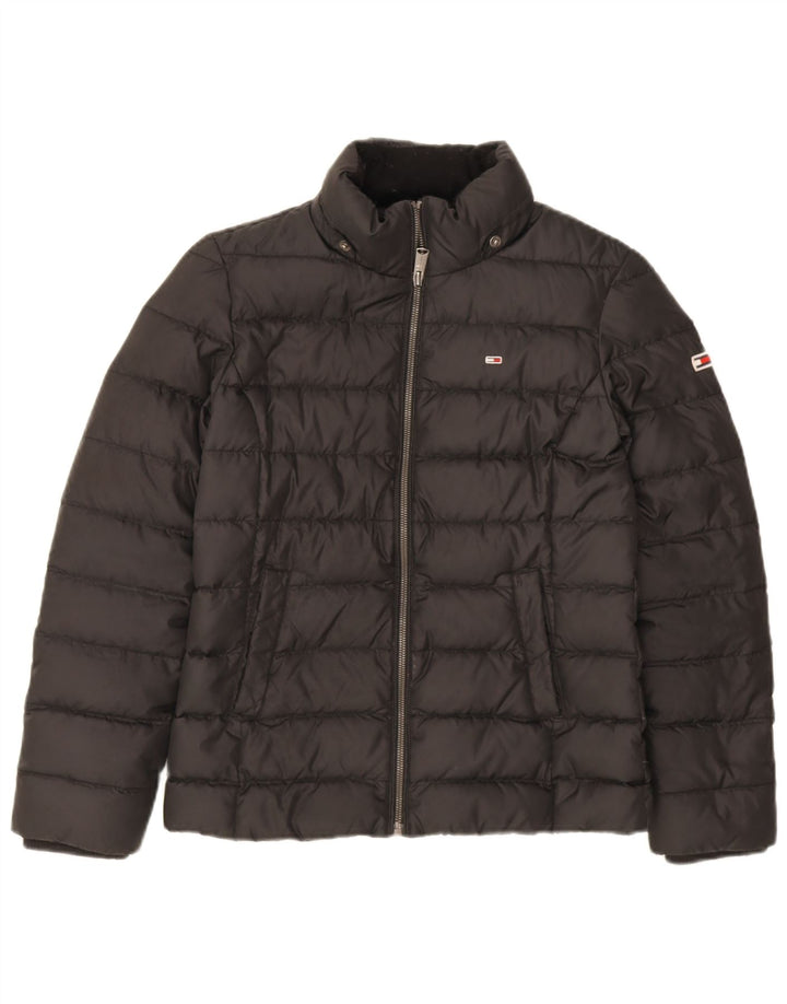 Tommy Hilfiger Veste matelassée pour homme UK 36 Small Noir Polyester