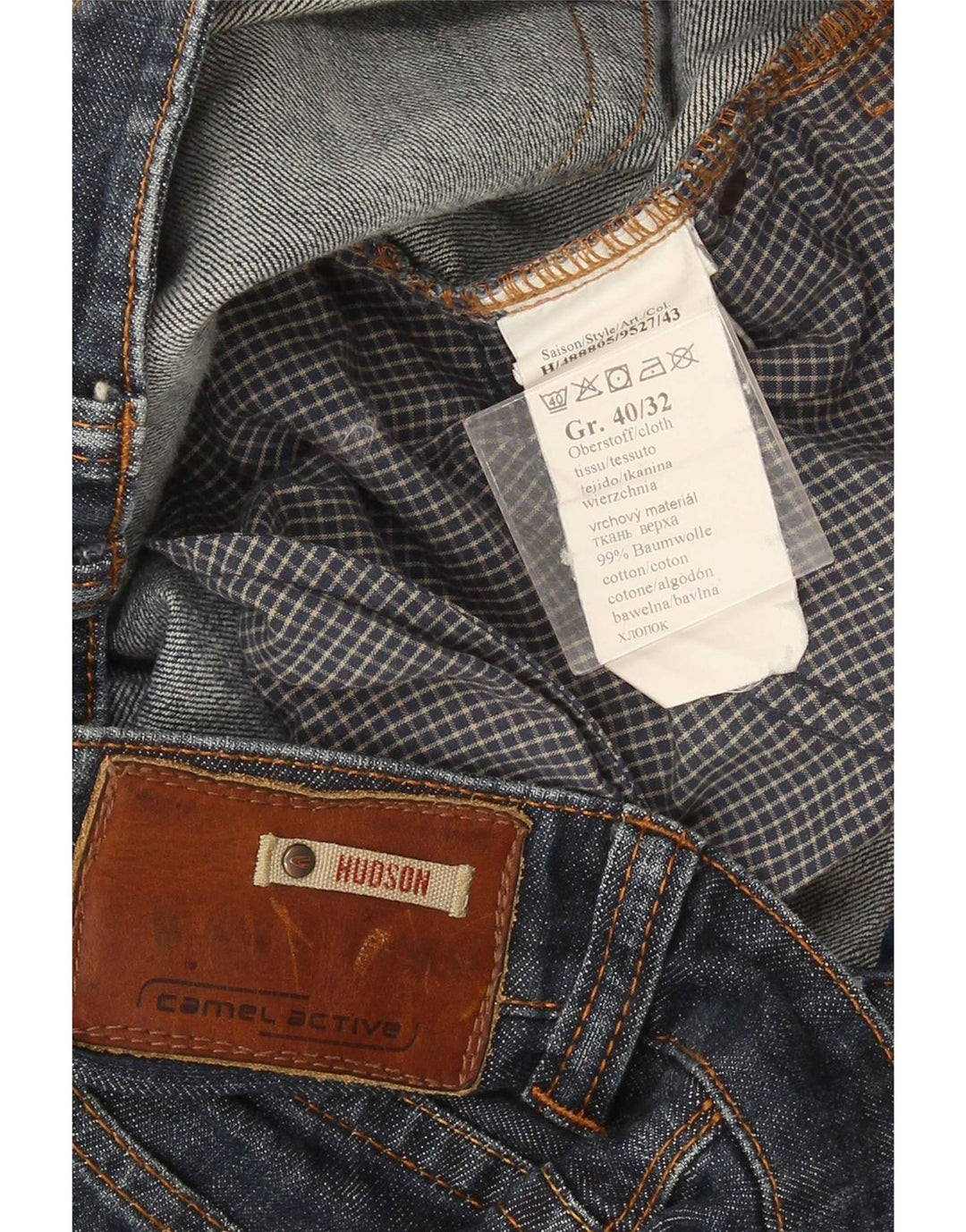 Camel Active Jean Droit Hudson Homme W40 L32 Bleu Coton