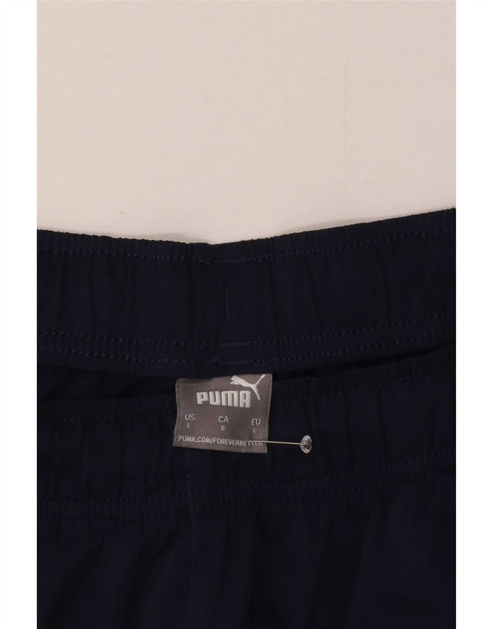Puma Short de sport pour hommes, grand, bleu marine, polyester