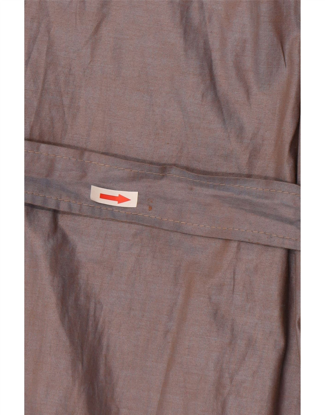 vintage Femme Pardessus IT 46 Grand Coton Brun