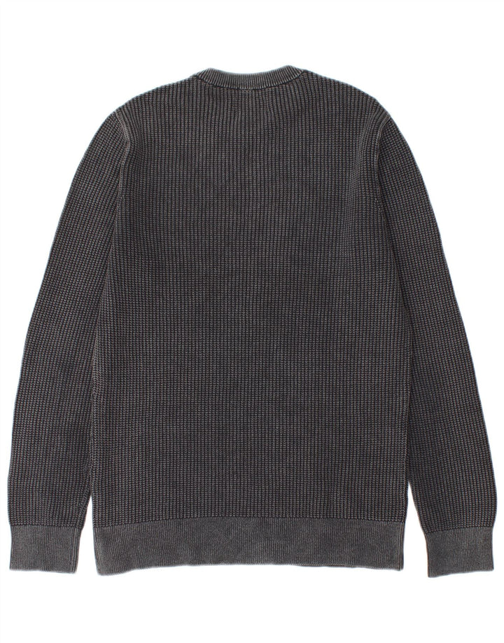 Superdry Pull Ras du Cou Pull Homme Gris Moyen Coton