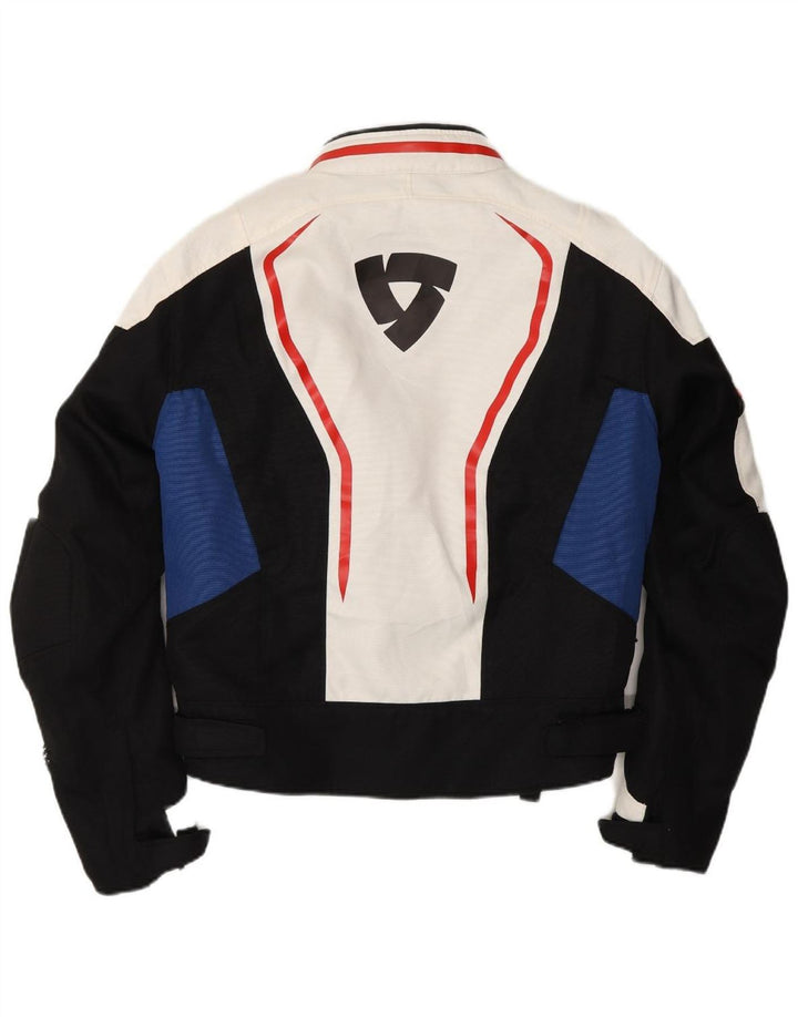 REV'IT Veste de motard pour homme UK 36 Small Off White Colourblock Moto