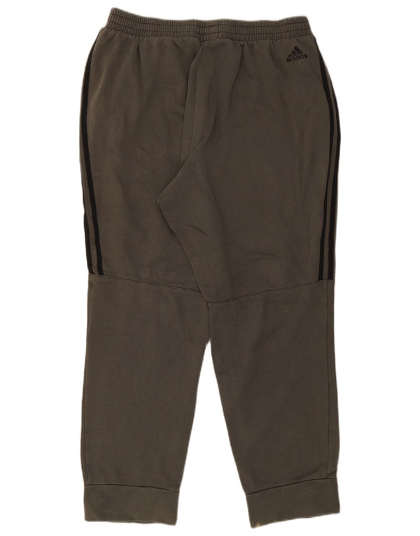 Adidas Pantalon de survêtement graphique pour homme en coton vert Taille L