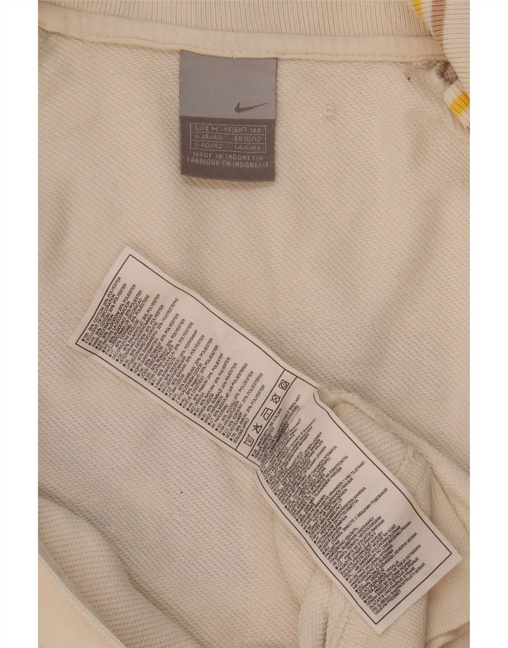 Nike Veste de survêtement graphique pour femme UK 10/12 Blanc moyen Colourblock