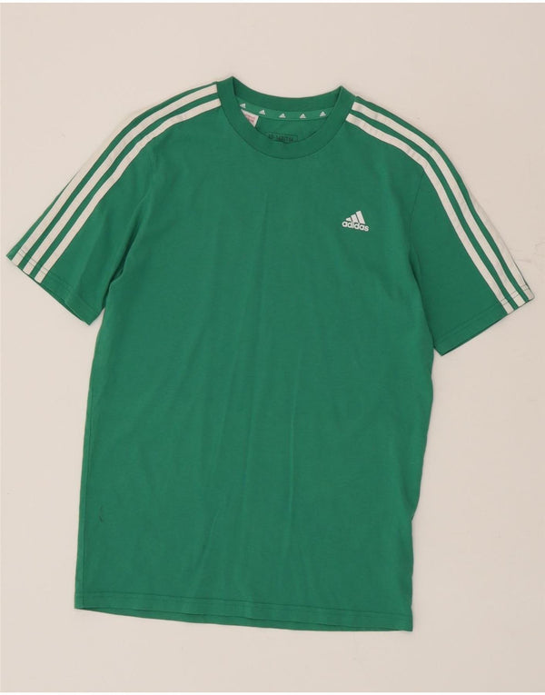 Adidas T-Shirt Top Garçon 13-14 ans Vert Coton