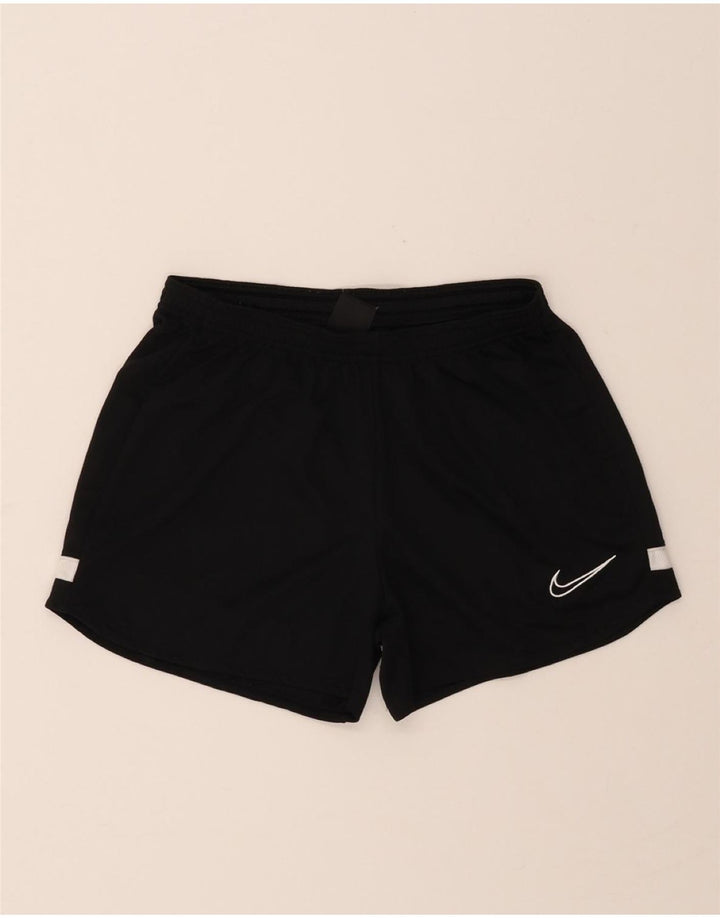 NIKE Womens Dri Fit Sport Shorts UK 12 Medium  Black Polyester Vintage Nike and Second-Hand Nike from Messina Hembry 