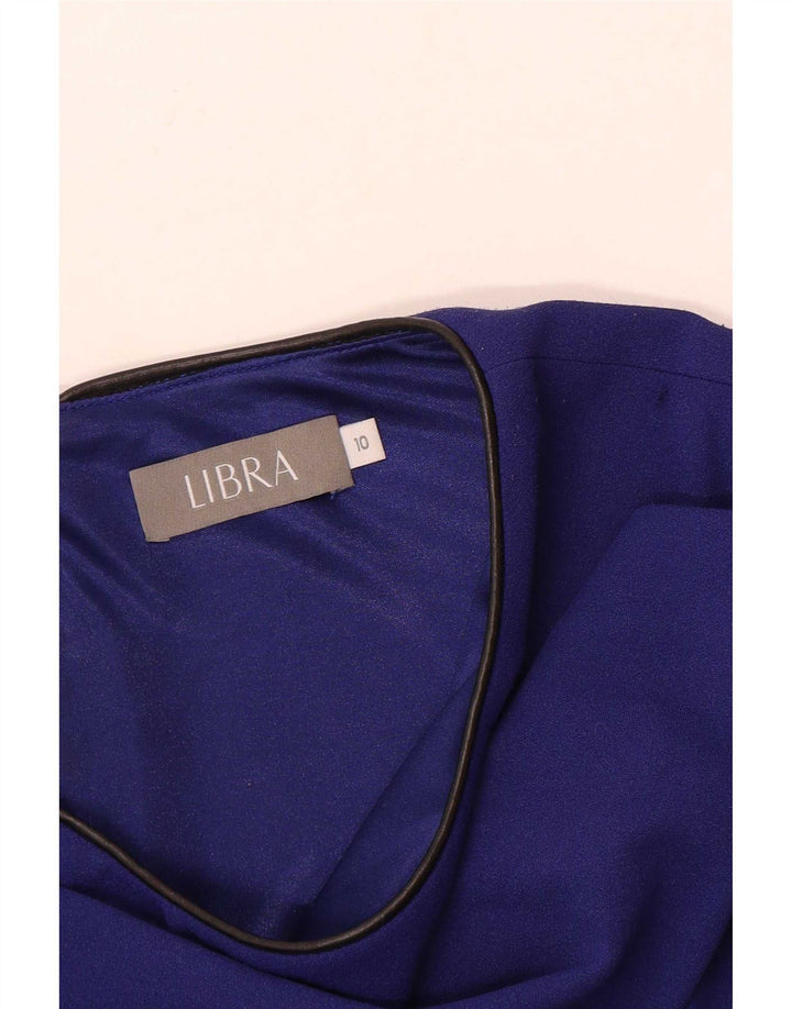Libra Robe droite à manches 3/4 pour femme UK 10 Small Bleu marine