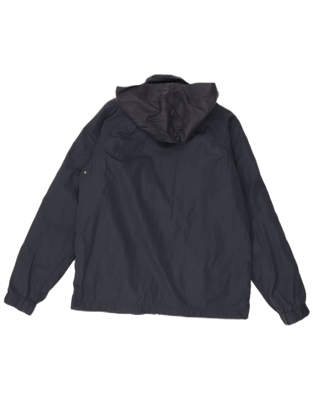 Gant Veste de pluie à capuche pour femme UK 14 Medium Navy Blue Polyamide