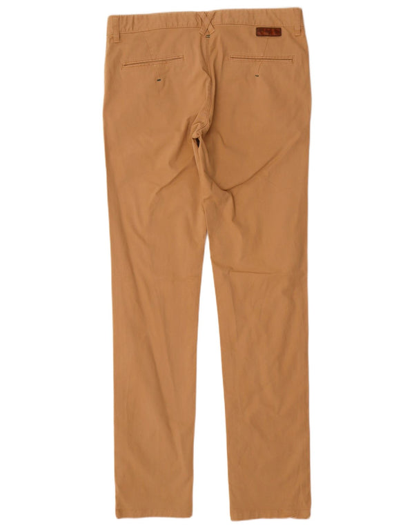 Zara Pantalon Chino Slim Homme EU 42 Large W32 L34 Beige