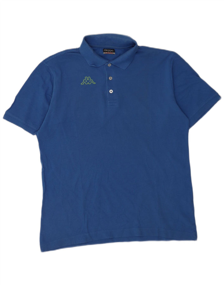 Kappa Polo Graphique Homme Grand Bleu Coton