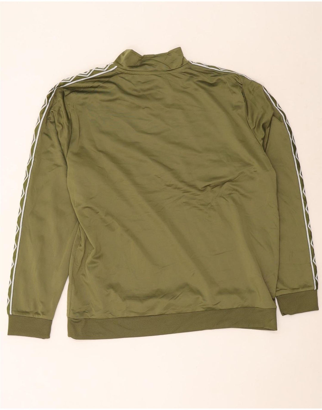 Umbro Sweat-shirt graphique à col zippé pour homme XL Vert Polyester