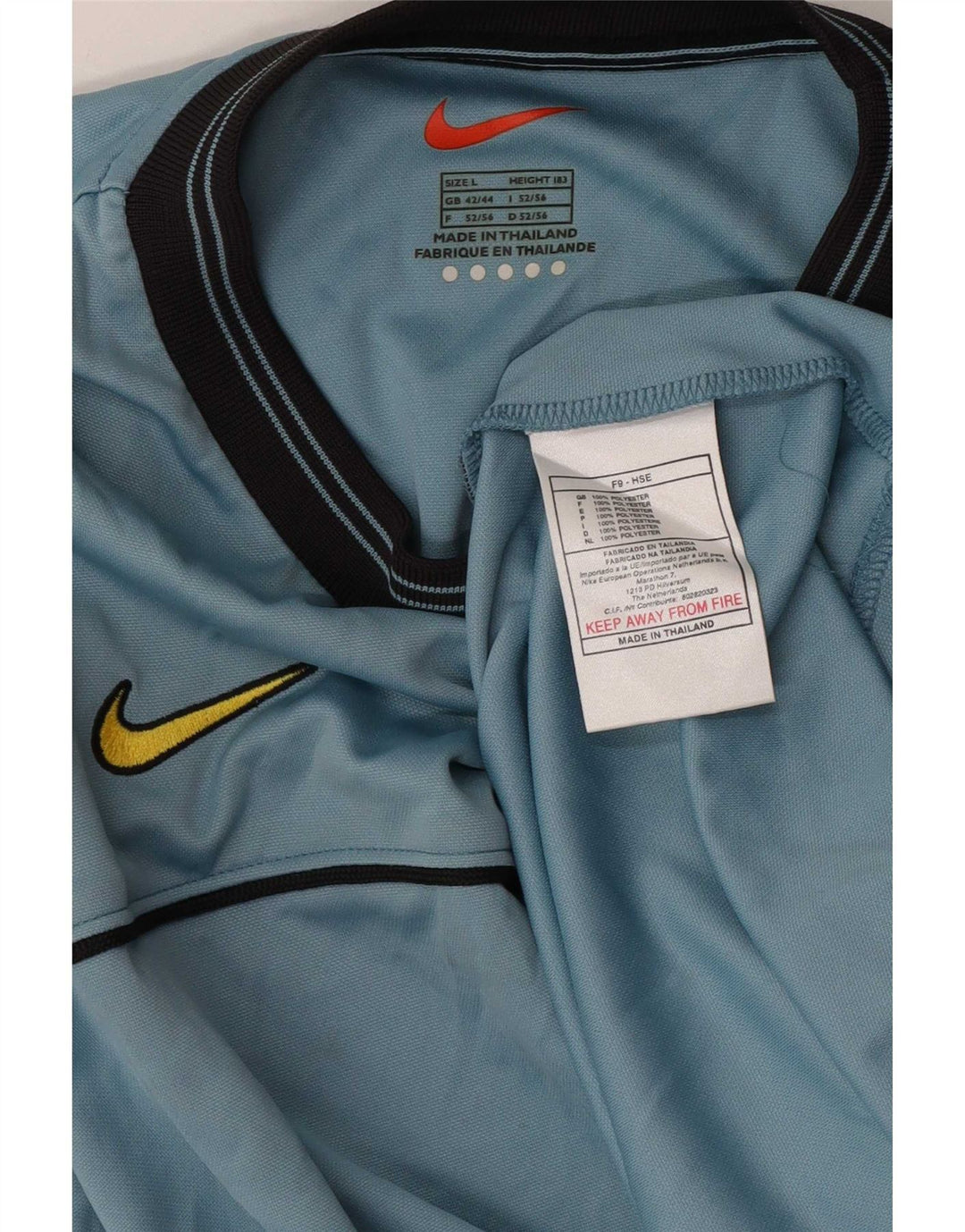 Nike Hommes Inter Milan T-Shirt Haut UK 42/44 Grand Bleu Polyester