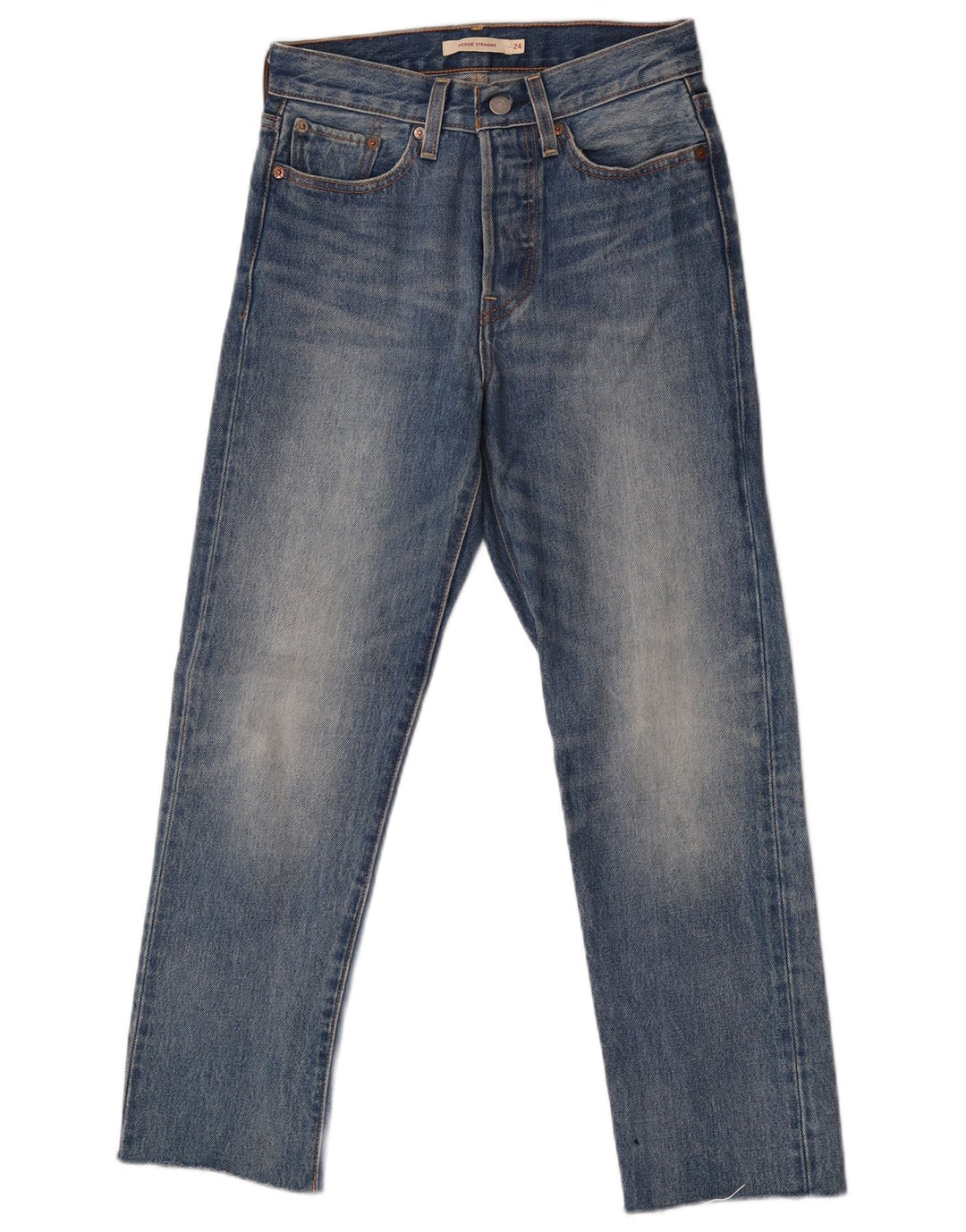 Levi's Jean Droit Compensé Femme W24 L26 Bleu Coton