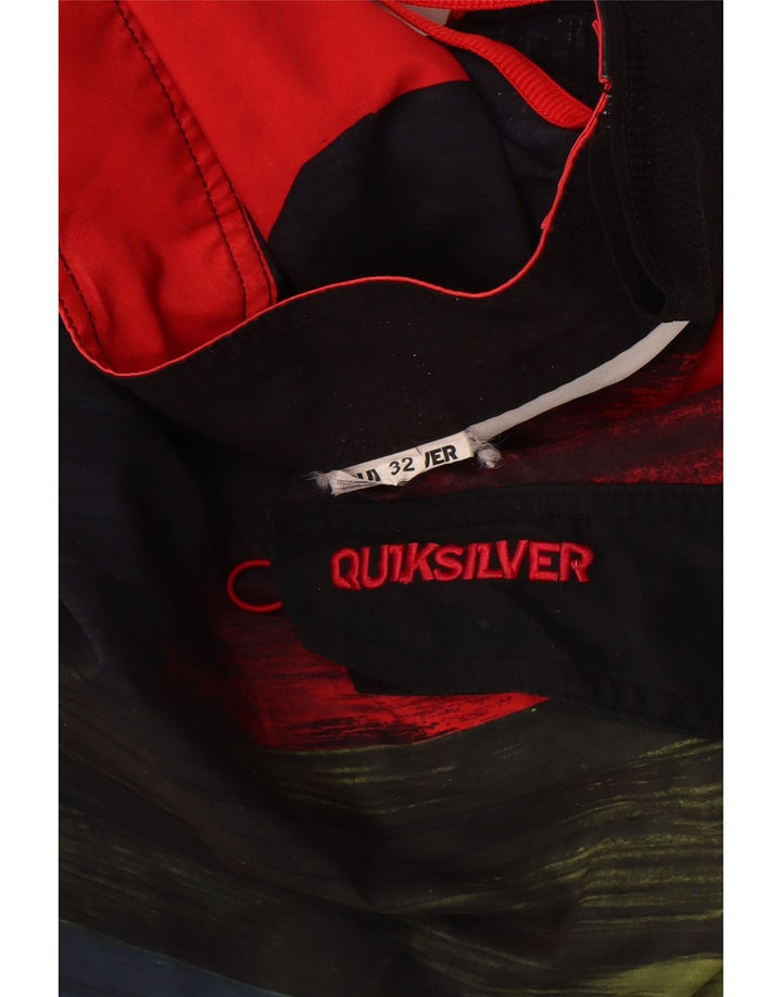 Quiksilver Short de Bain Graphique Homme Rayé Multicolore Moyen