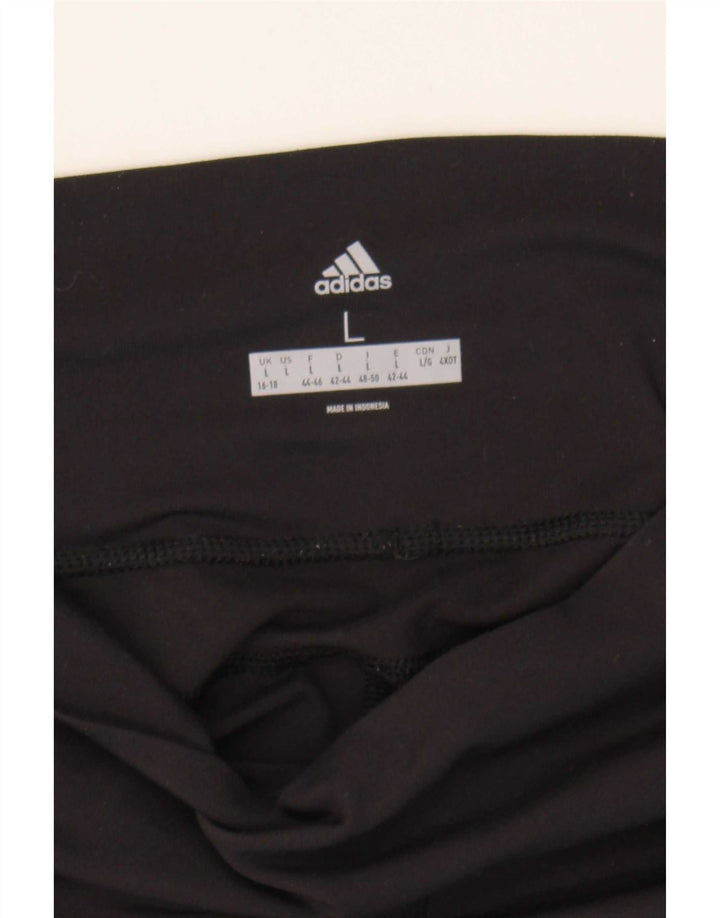 Adidas Leggings Femme UK 16/18 Grand Noir