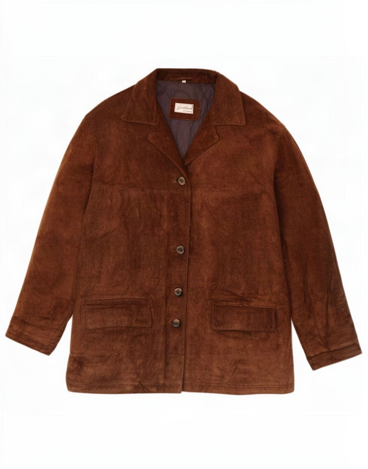veste en daim surdimensionnée femme vintage IT 42 Brun moyen