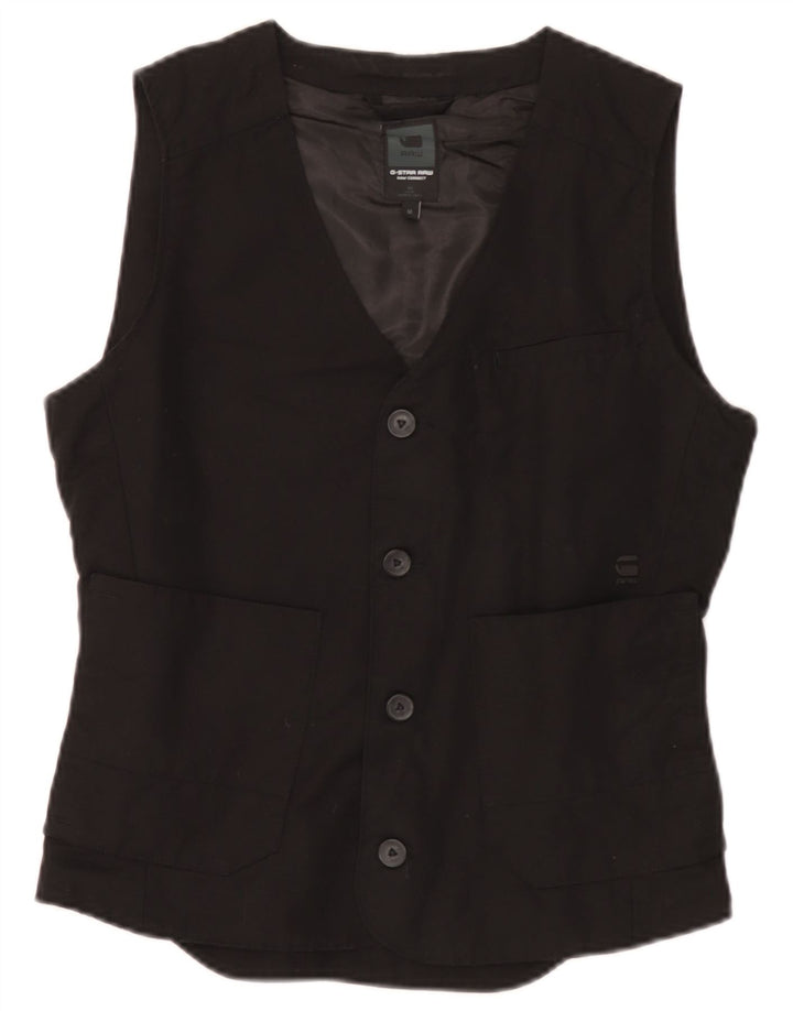G-Star Homme Gilet Moyen Noir Coton
