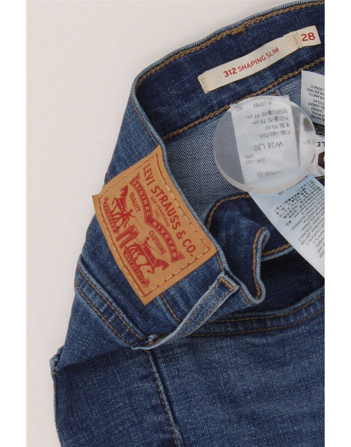 Levi's Jean 312 Shaping Slim Femme Bleu W28 L30 Coton