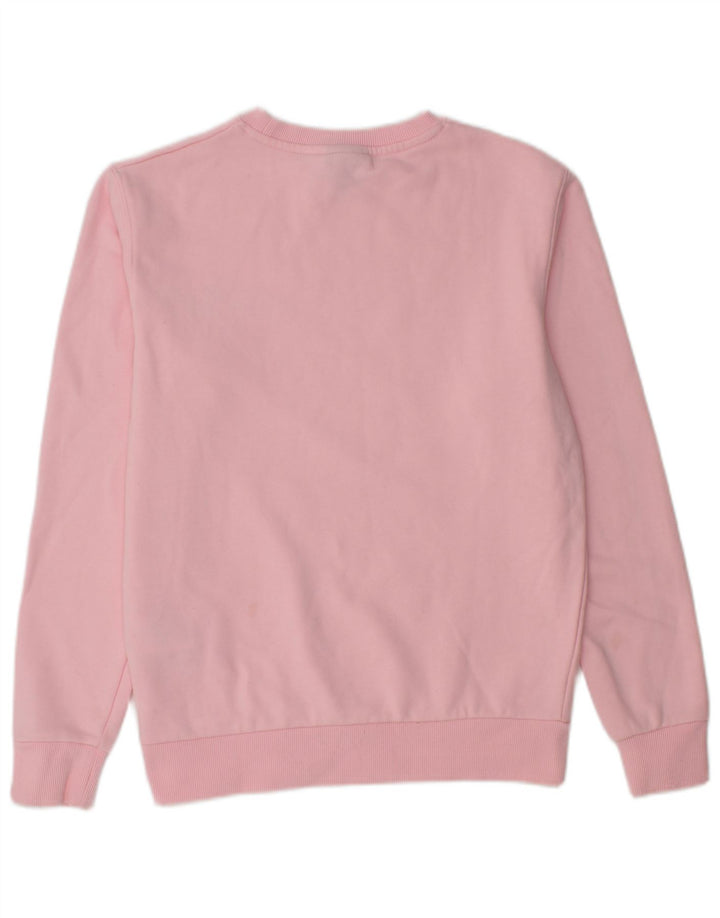 Ellesse Sweat-shirt graphique pour femme UK 8 Small Rose Coton