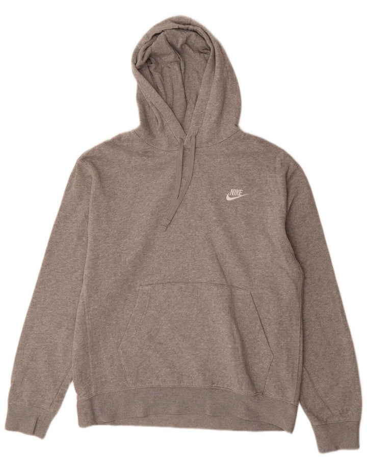 Nike Pull à capuche en coton moucheté gris moyen pour homme
