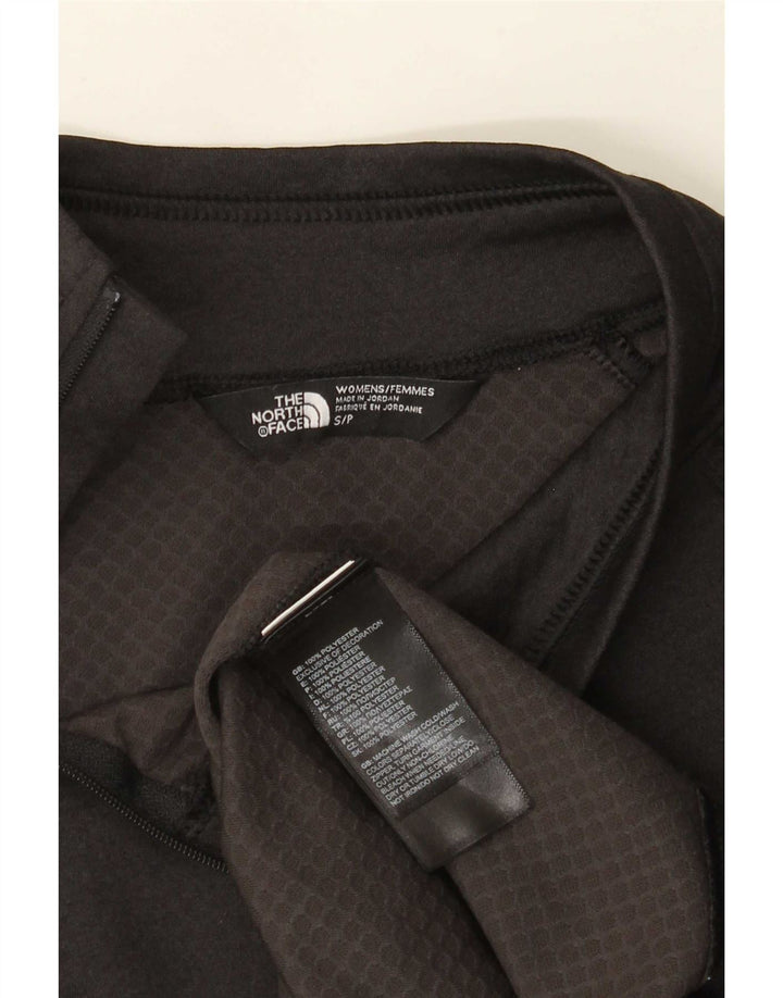 The North Face Haut de survêtement à col zippé pour femme UK 10 Small Noir