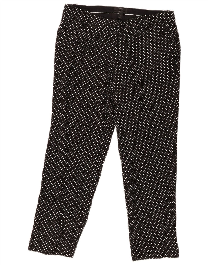 J. CREW Pantalon capri slim pour femme US 6 Medium W30 L25 Noir à pois