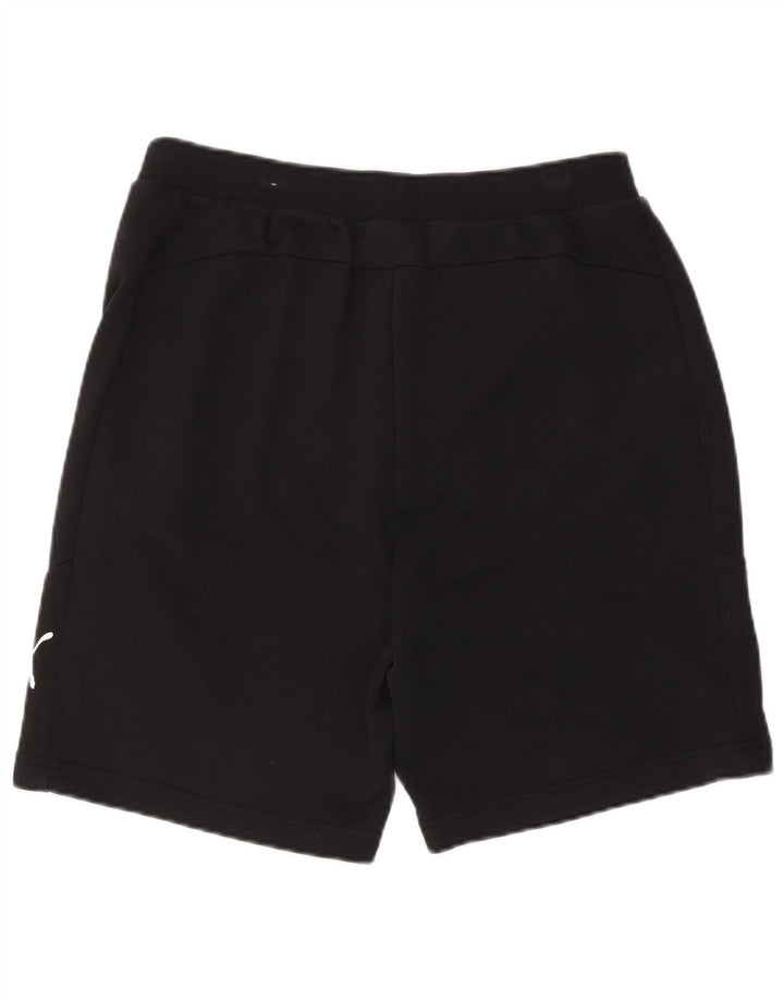 Puma Short de sport graphique pour homme en coton noir Taille L