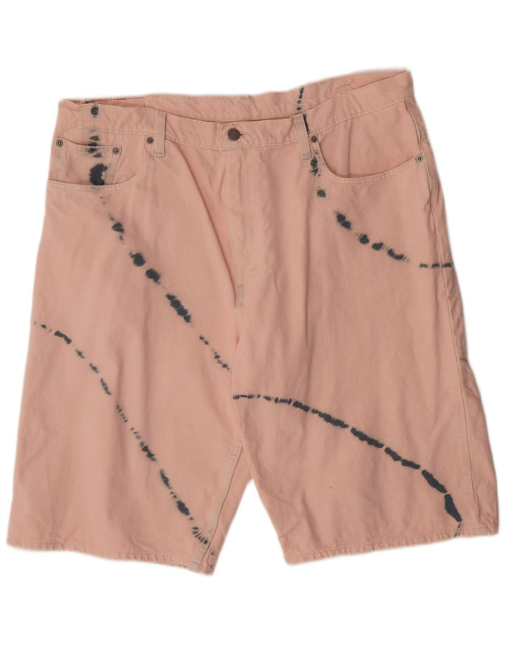 LEVI'S Short en Jean 569 Homme W38 XL Rose Tie Dye Coton