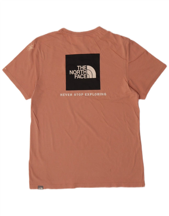The North Face T-Shirt Graphique Homme Rose Moyen Coton