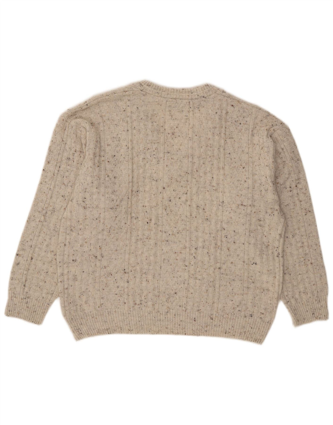 Canda Pull Col V Homme Gris Moyen Acrylique Moucheté