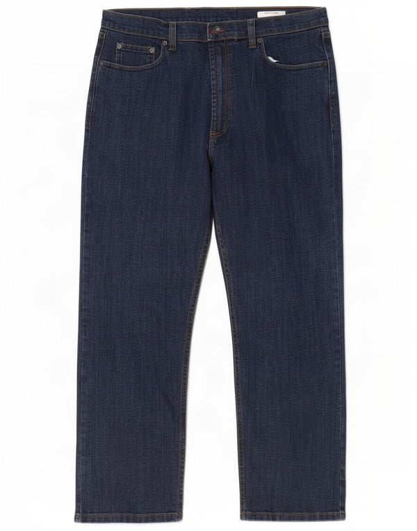 Marks & Spencer Mens Regular Straight Jeans W38 L29 Blue Cotton