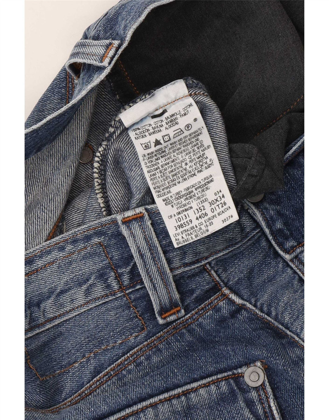 Levi's Jean Droit Engineered W30 L34 Homme Bleu Coton
