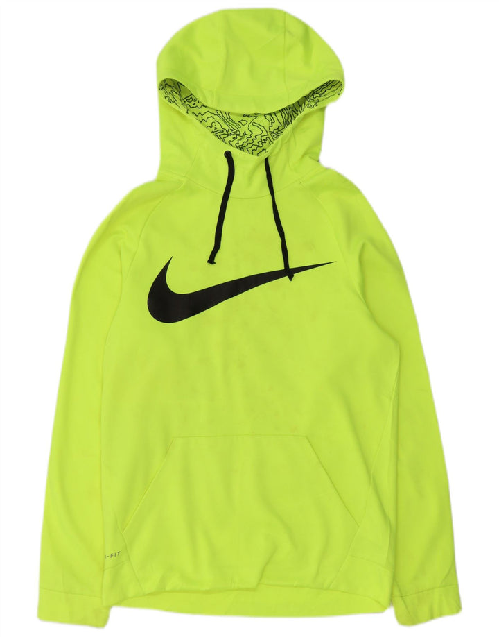 Nike Hommes Dri Fit Graphic Sweat à capuche Petit Vert Polyester