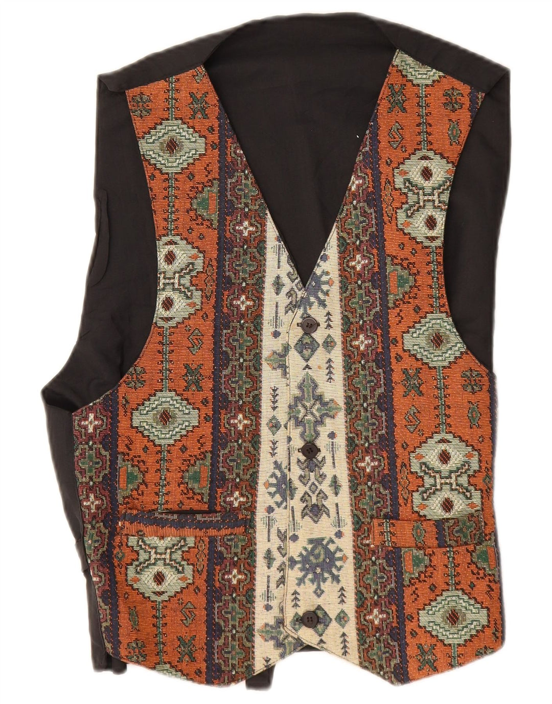 gilet homme vintage Petit Fair Isle multicolore