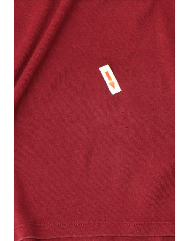 Zara Femme Top Manches 3/4 UK 18 XL Rouge