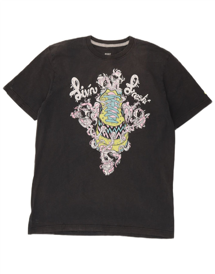 Nike T-shirt graphique coupe standard pour homme, grand, noir