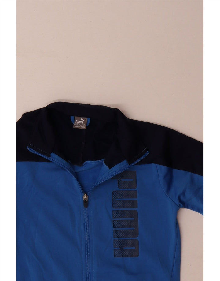 Puma Veste de Survêtement Graphique Garçon 11-12 ans Bleu Colorblock