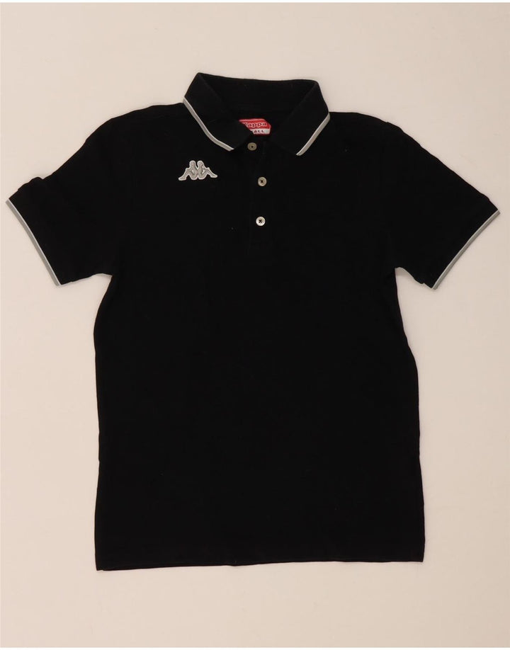 Kappa Polo Homme Petit Noir Coton