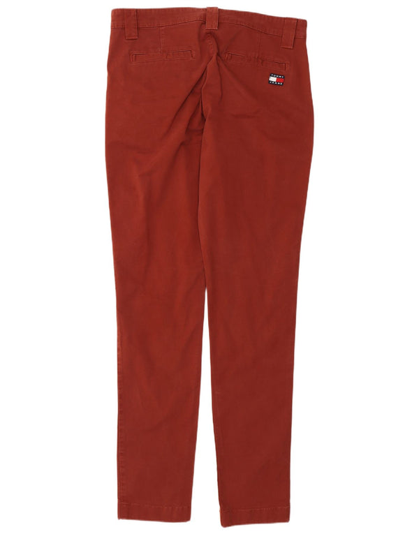 Tommy Hilfiger Pantalon Chino Slim Homme W32 L34 Rouge Coton