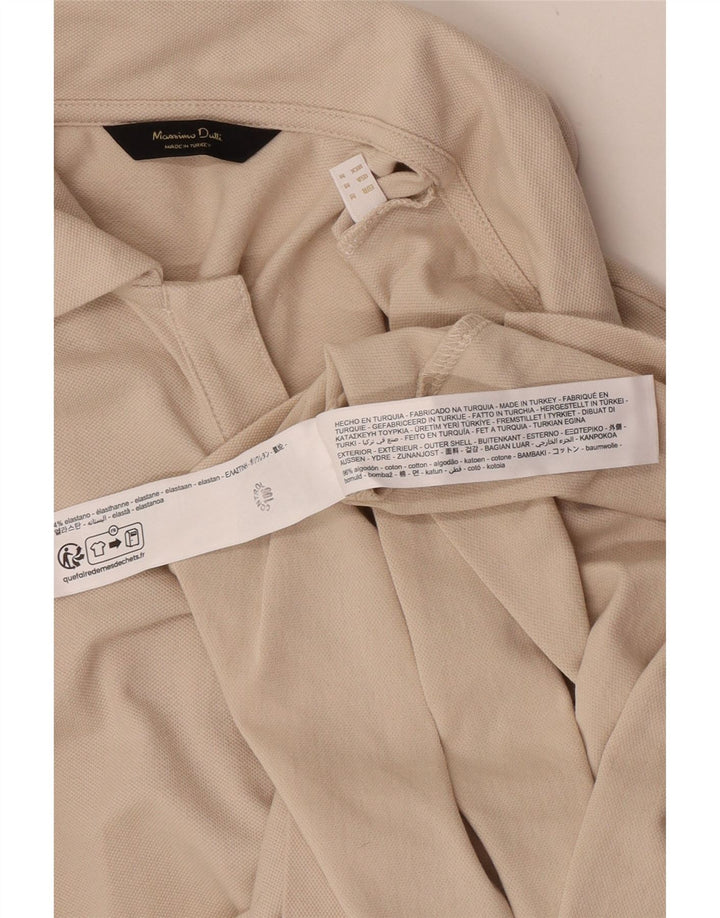 Massimo Dutti Polo Homme Coton Beige Moyen