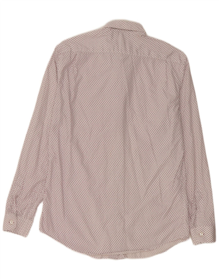 PAUL SMITH Chemise Homme Taille 15 38 Moyen Blanc Paisley