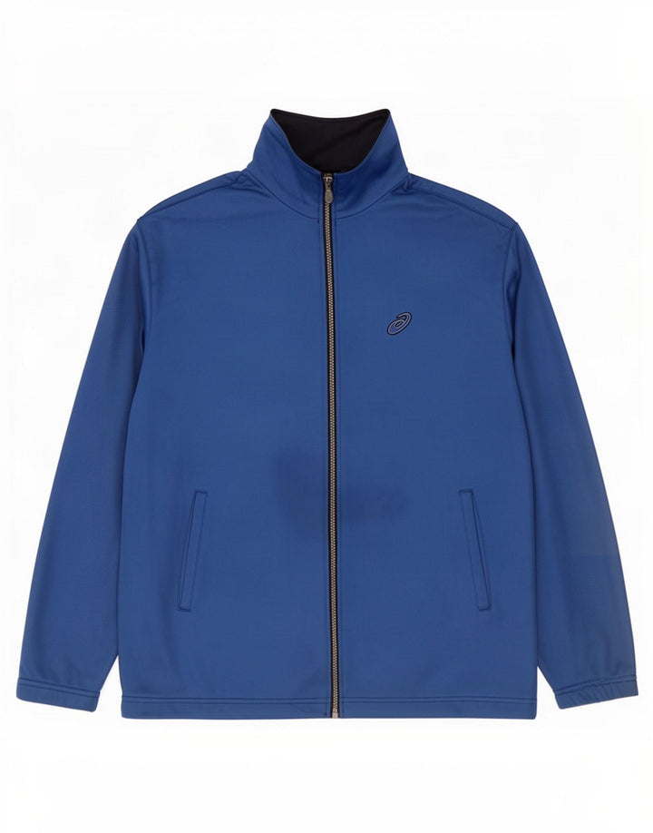 Asics Veste de survêtement pour homme Grand Bleu