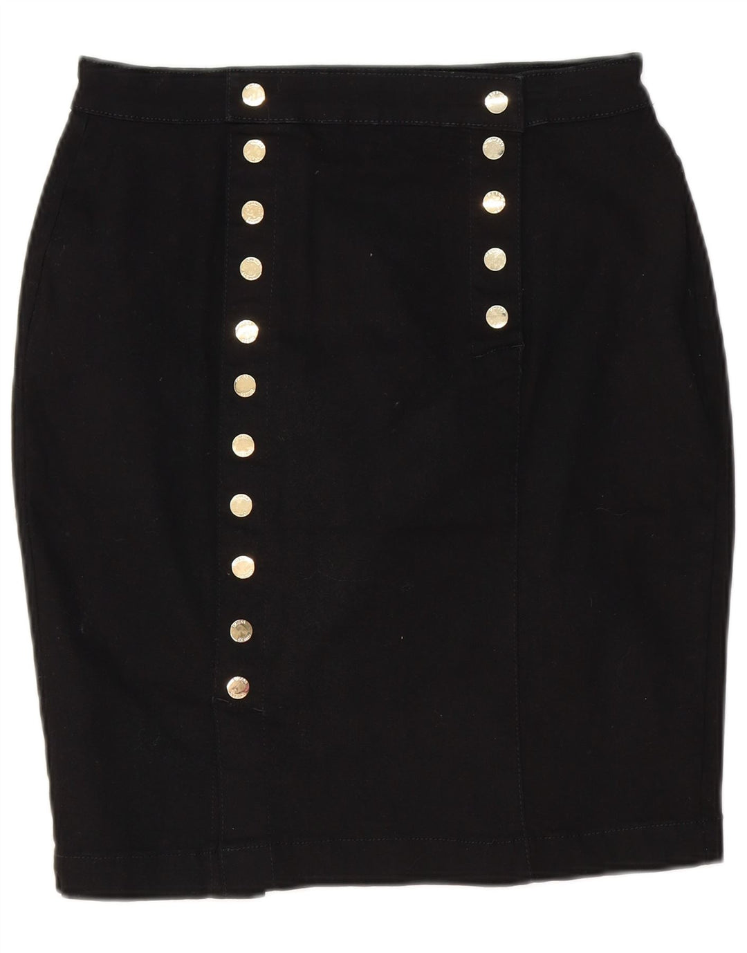 GUESS Womens Pencil Skirt Large W32 Black Cotton