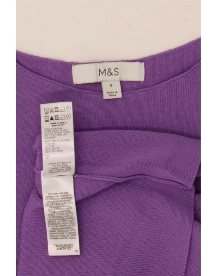 Marks & Spencer Débardeur pour femme UK 8 Small Violet Viscose