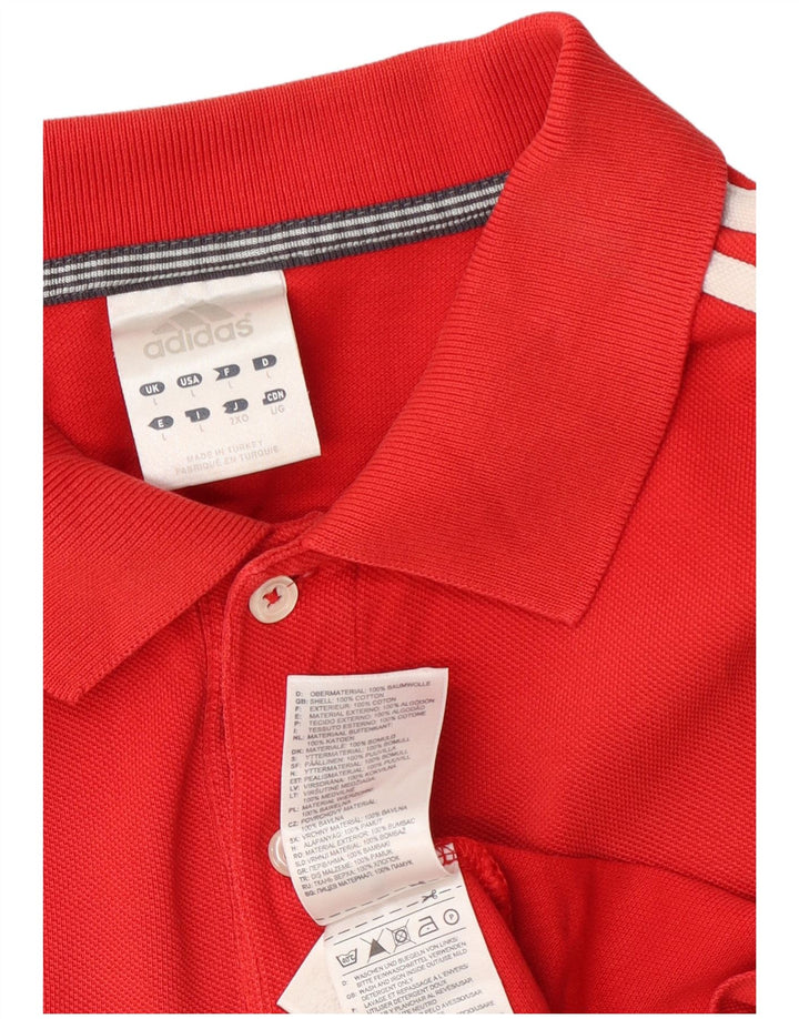 Adidas Polo Homme Grand Rouge Coton