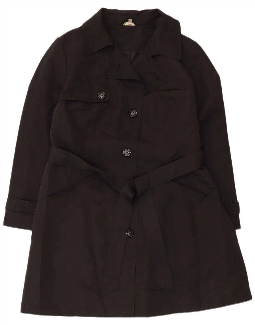 Marks & Spencer Trench-Coat Femme UK 18 XL Noir Polyester
