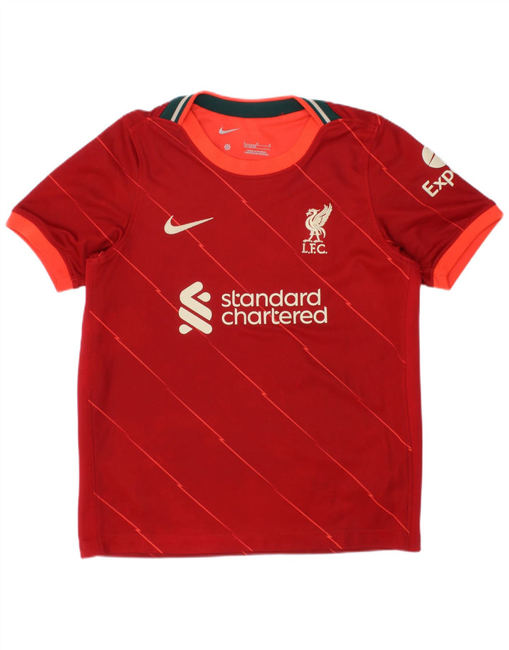 Nike Garçons Liverpool Graphic T-Shirt Top 6-7 ans Grand Rouge Polyester